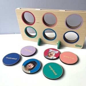 Emotion Matching Wooden Activity from Kiwi Co Panda Crate